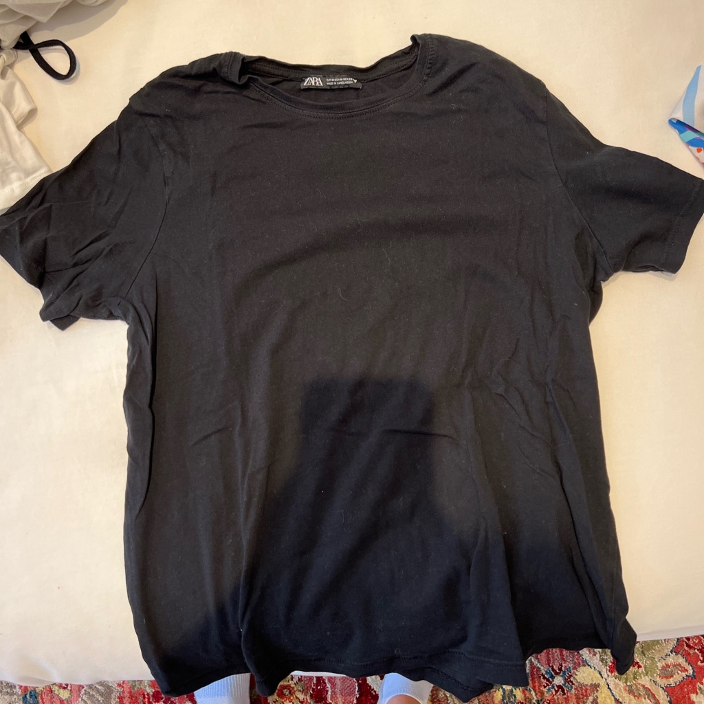 Zara Black Basic Tee